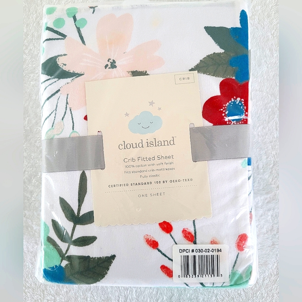 Cloud Island Crib Fitted Sheet